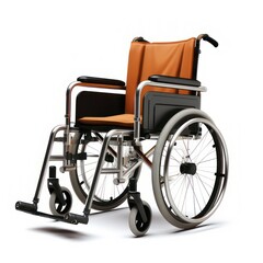 Wheelchair isolated on white created with Generative AI