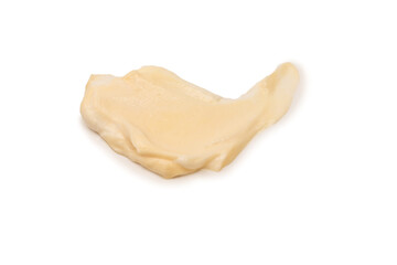 White sauce splashes isolated on white background.