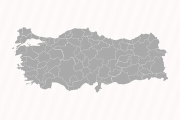 Detailed Map of Turkey With States and Cities