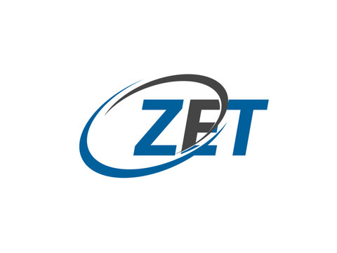 ZET letter creative modern elegant swoosh logo design