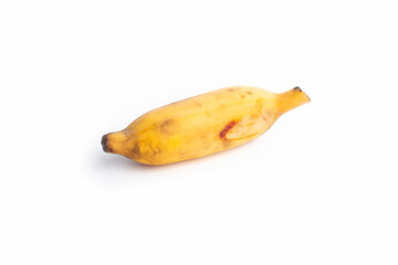 photo of banana isolated on white background