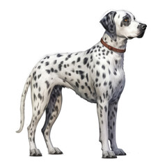 Dalmatian , Isolated On Transparent, PNG