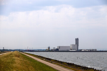 Uniper powerplant Maximacentrale in Lelystad along the IJsselmeer shore