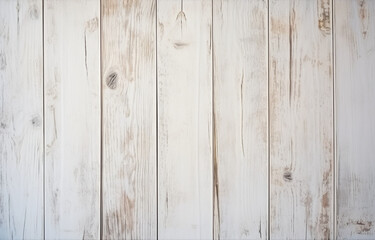 Fototapeta na wymiar テクスチャーのある白木の板を背景画像　White wooden boards with texture as background　Generative AI