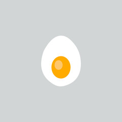  Chicken Egg simple icon. Fried egg, Boiled egg box vector illustration design