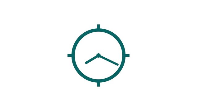 abstract new fast clock icon animation background 4k 