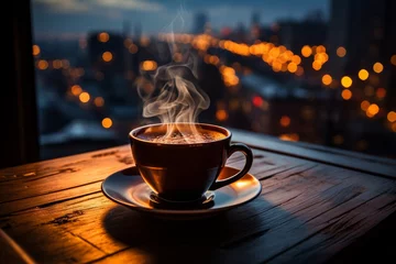 cup of hot tea in the evening © jechm