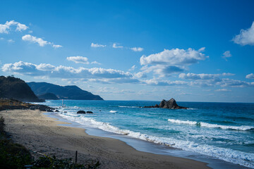 桜井二見ヶ浦の海岸