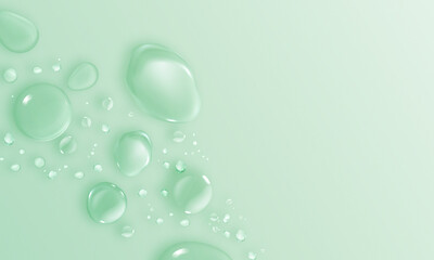 Water drop abstract background. Soft gradient color. Looking smooth experience. Ethereal water drop composition. Harmonious droplet. Droplet abstraction.