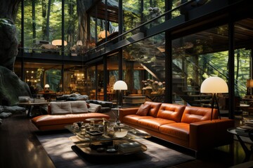 Fototapeta premium futuristic luxury housing. Concept of success and wealth