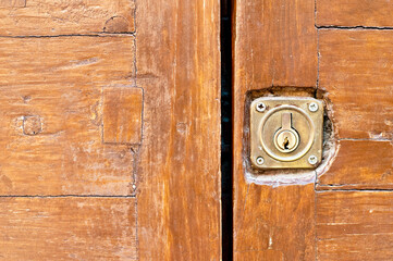 Close-up of an old door. Photo taken in Toledo, Spain.