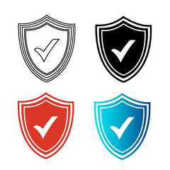 Abstract Safe Symbol Silhouette Illustration