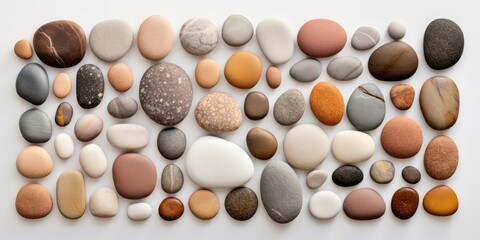 harmonic image of round gently colored pebble stones.