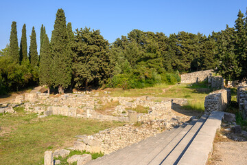 The archaeological site of the Asklepion on the island of Kos in Greece