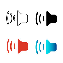 Abstract Volume Silhouette Illustration