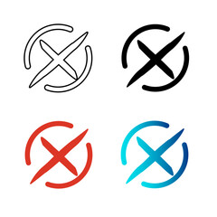 Abstract Wrong Silhouette Illustration