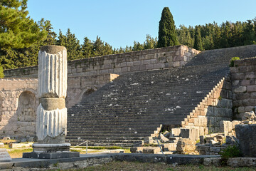 The archaeological site of the Asklepion on the island of Kos in Greece