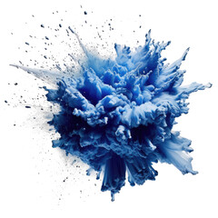 Blue Powder Explosion , Illustration, HD, PNG