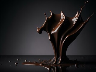 chocolate dripping  Generated Ai