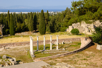 The archaeological site of the Asklepion on the island of Kos in Greece
