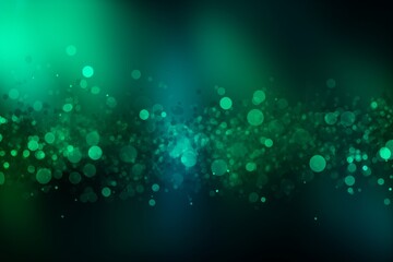 Blurred lights against a vibrant green and black background