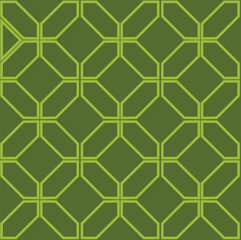 Vector seamless pattern in bright green shades. 
