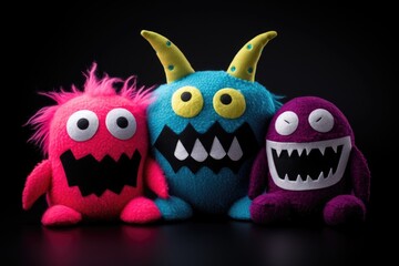 Decorative monster for the Halloween. DIY