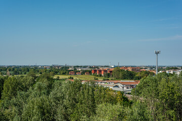 Fototapeta na wymiar panorama of the metropolitan area of Bergamo