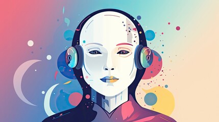 Obraz premium Android, Generative AI