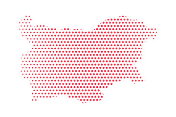 Vector Bulgaria Dotted Map Illustration