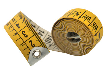 a yellow tailor's tape measure