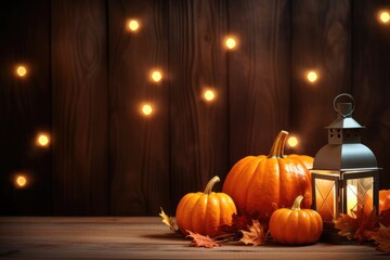 Halloween or Thanksgiving background with fresh fall