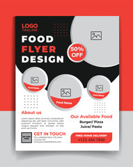 Food Flyer Design template. Restaurant flyer, Restaurant menu, Food banner, and Burger flyer.