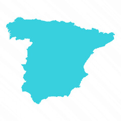 Obraz premium Vector Simple Map of Spain Country