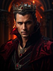 Obraz premium A man wearing a crown