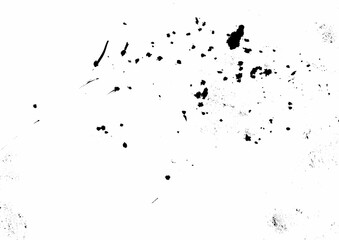 Abstract black and white background with splash dot pattern hand drawn illustration