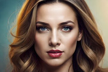 Fototapeta premium a realistic portrait into various art styles like Impressionism, Cubism, or Pop Art, while preserving recognizable features