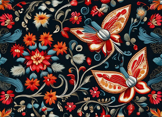 Floral tapestry