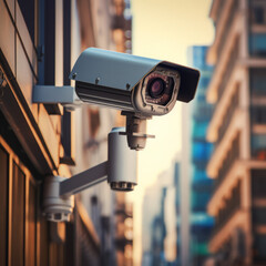 Big brother is watching you: Security camera in the city