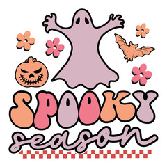 Spooky season Retro SVG