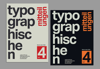 Vintage Typography Poster Layout Design