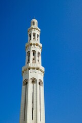 Fototapeta na wymiar Sultan Qaboos Grand Mosque in Oman, Middle East, Asia