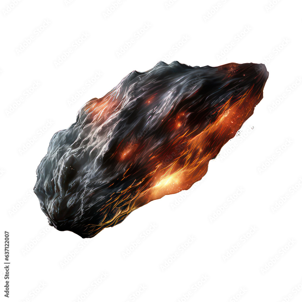 Poster comet isolated on white created with generative ai