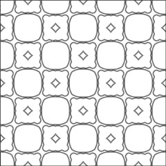 Stylish texture with figures from lines.Abstract geometric black and white pattern for web page, textures, card, poster, fabric, textile. Monochrome graphic repeating design. 