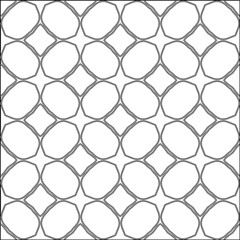 Stylish texture with figures from lines.Abstract geometric black and white pattern for web page, textures, card, poster, fabric, textile. Monochrome graphic repeating design. 