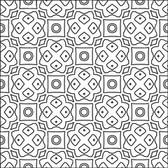 Stylish texture with figures from lines.Abstract geometric black and white pattern for web page, textures, card, poster, fabric, textile. Monochrome graphic repeating design. 