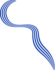 Uruguay Flag Independence Day Wavy Ribbon