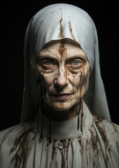 Portrait of a Terrifying Nun-Halloween Costumes