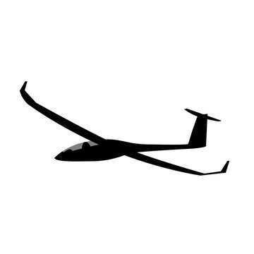 Silhouette of a glider