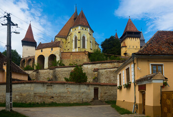 Fototapeta na wymiar Image of Church Fortification in Biertan in Romania.